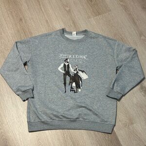 Unisex Fleetwood Mac Rumours Gray Crewneck Sweatshirt Sz Large